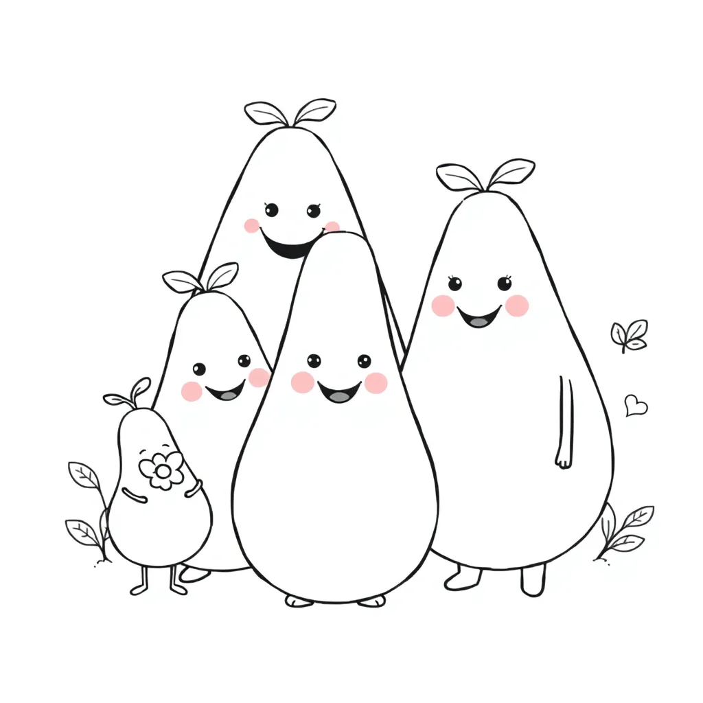 Barbapapa Familie Roze Cartoon Knuffelbaar coloring page for children