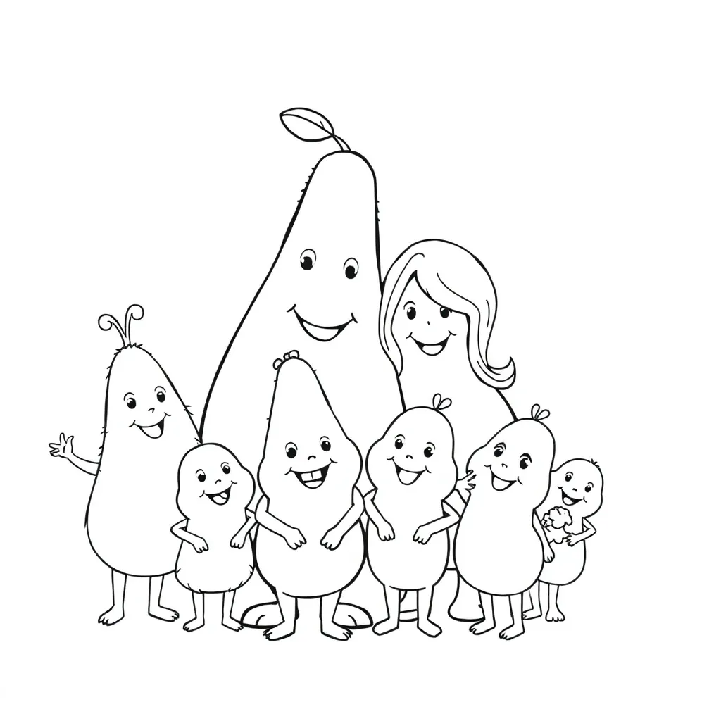 Barbapapa Familie Roze Cartoon Knuffelbaar coloring page for children