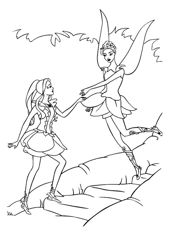 Barbie Fairytopia coloring page for children