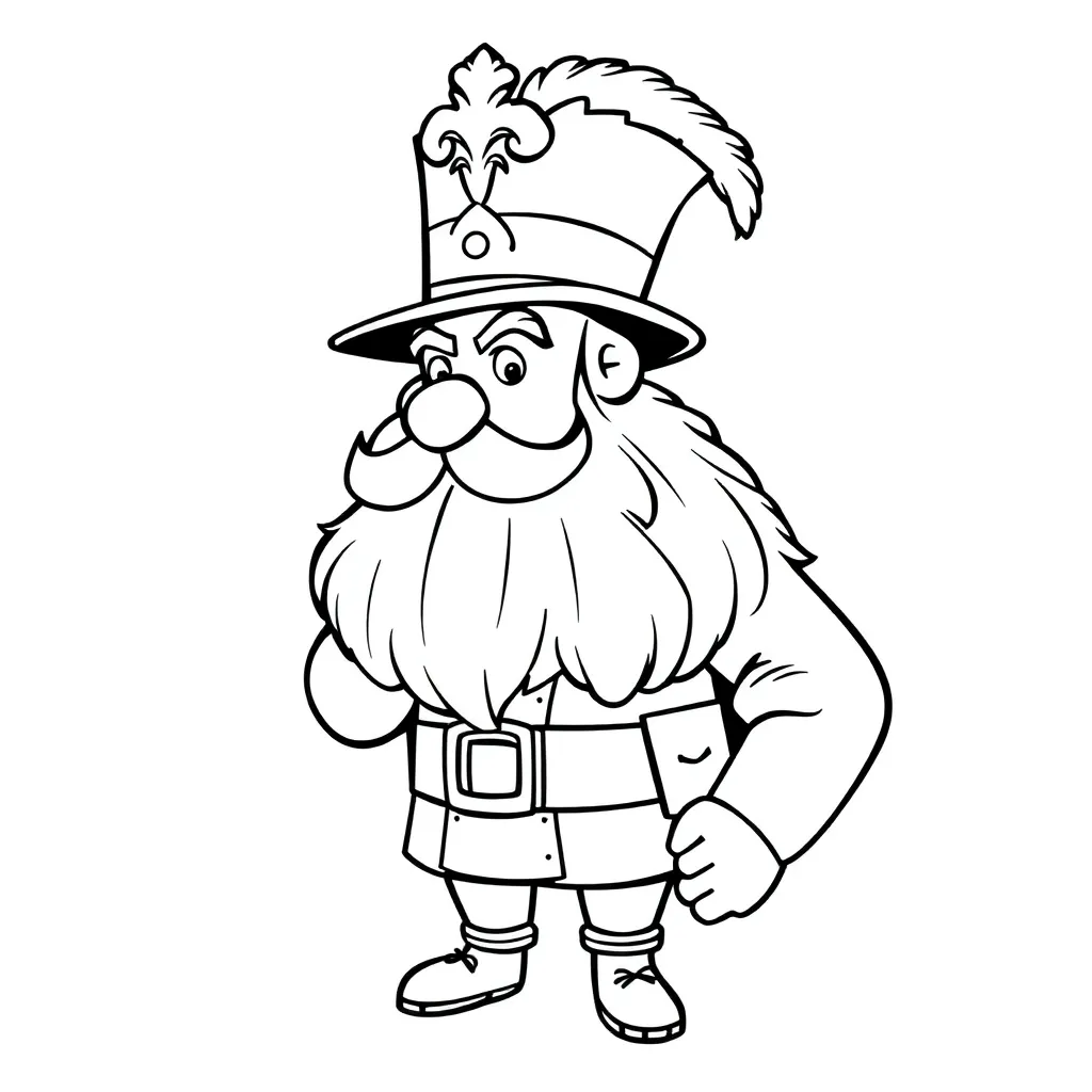 Baron Achtbaan Pretpark Attractie Themapark coloring page for children