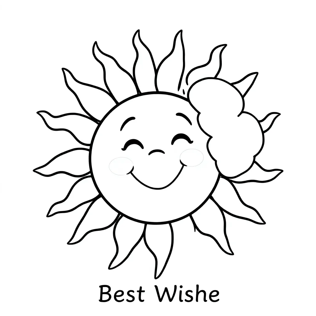 beste wensen kleurplaat voor kinderen