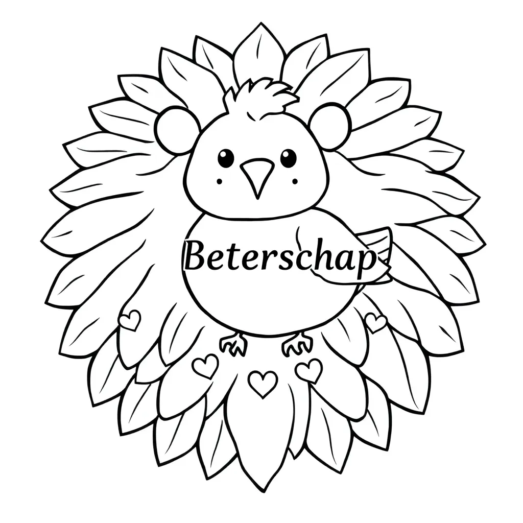 Beterschap Gezondheid Herstel Steun Creatief coloring page for children