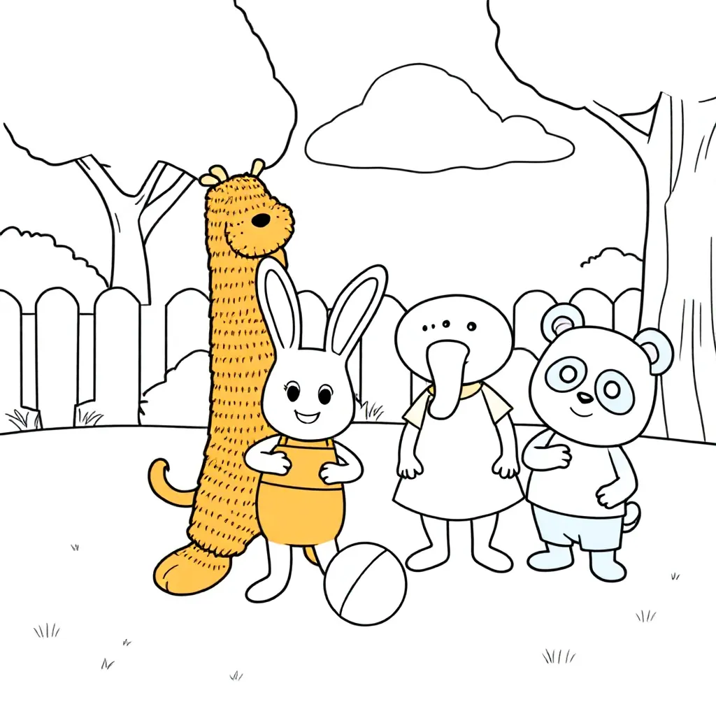 Bing coloring page for children