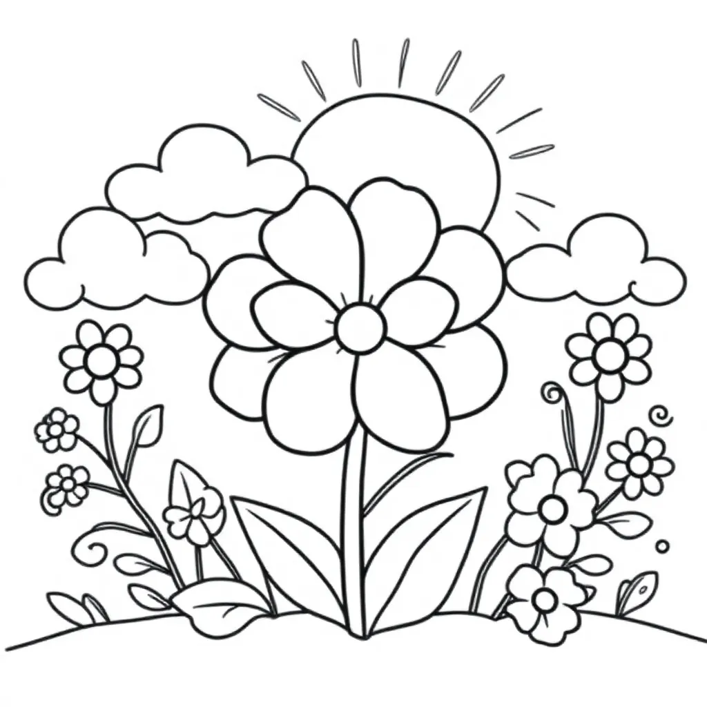 Bloem coloring page for children