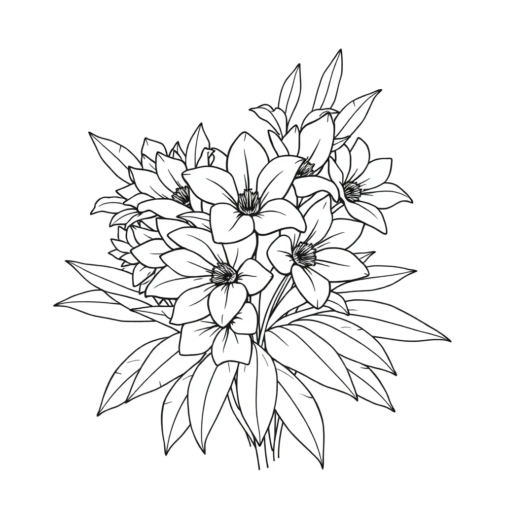 Bloem Lente Natuur Voorjaar Creatief coloring page for children