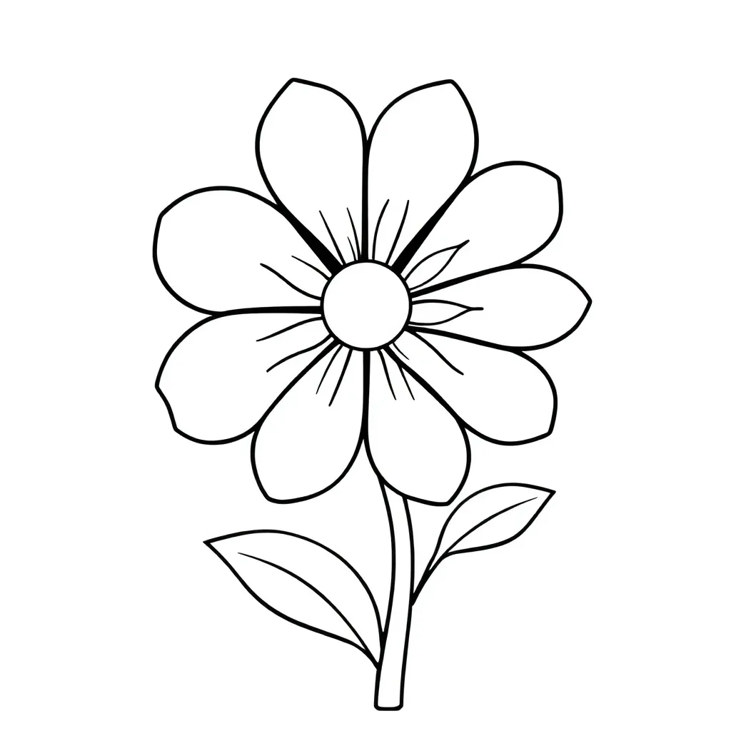 Bloem Lente Natuur Vrolijk Creatief coloring page for children
