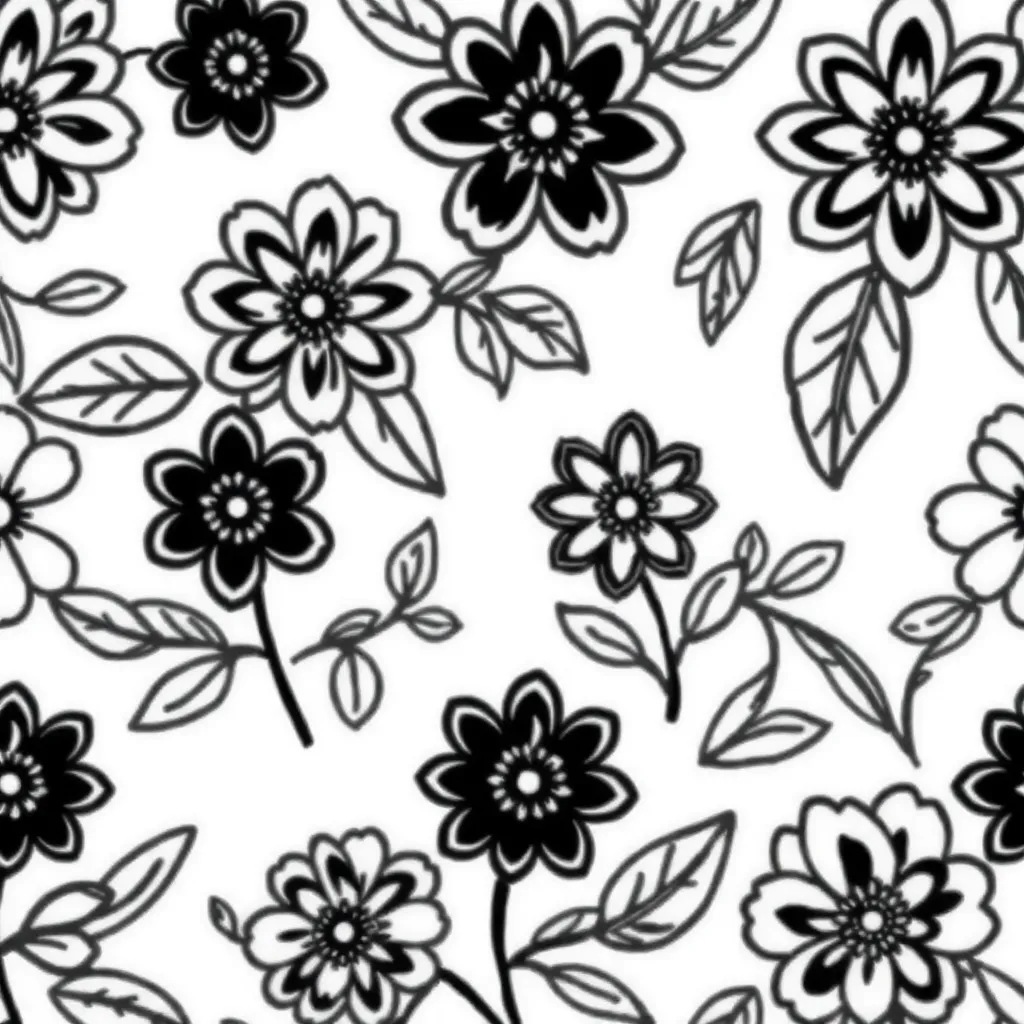 Bloemen Lente Natuur Creatief Vrolijk coloring page for children
