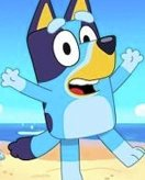 Bluey coloring page for children