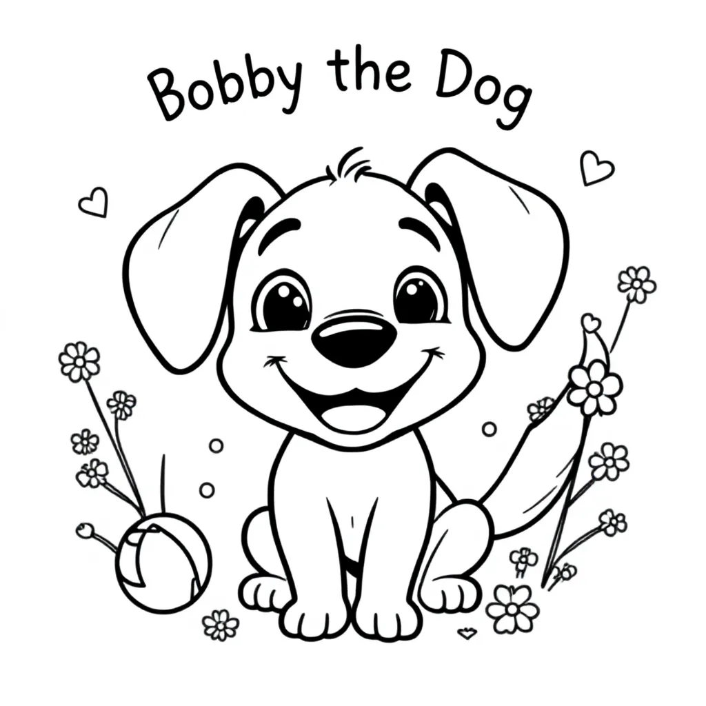 Bobby De Hond coloring page for children