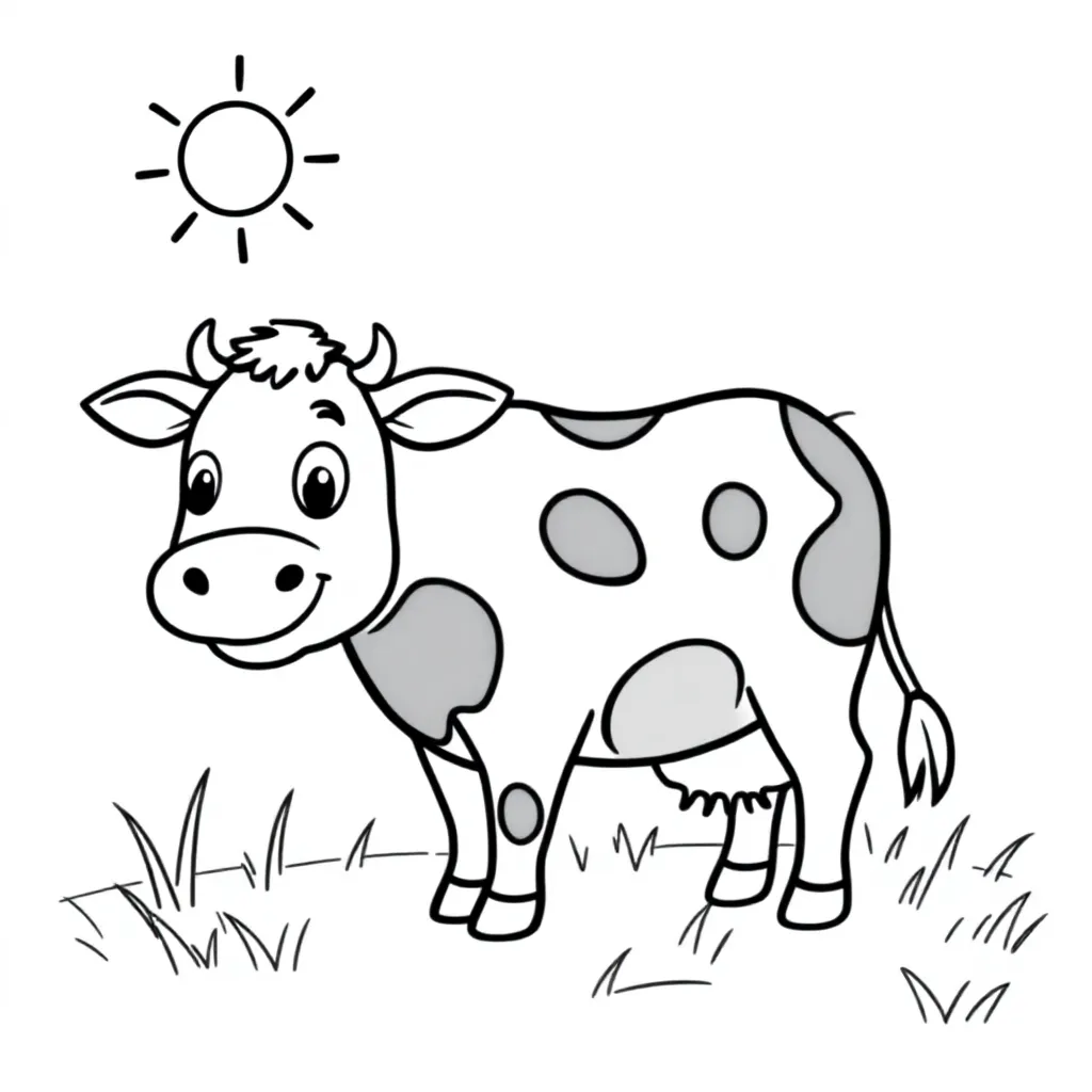 Boerderij coloring page for children
