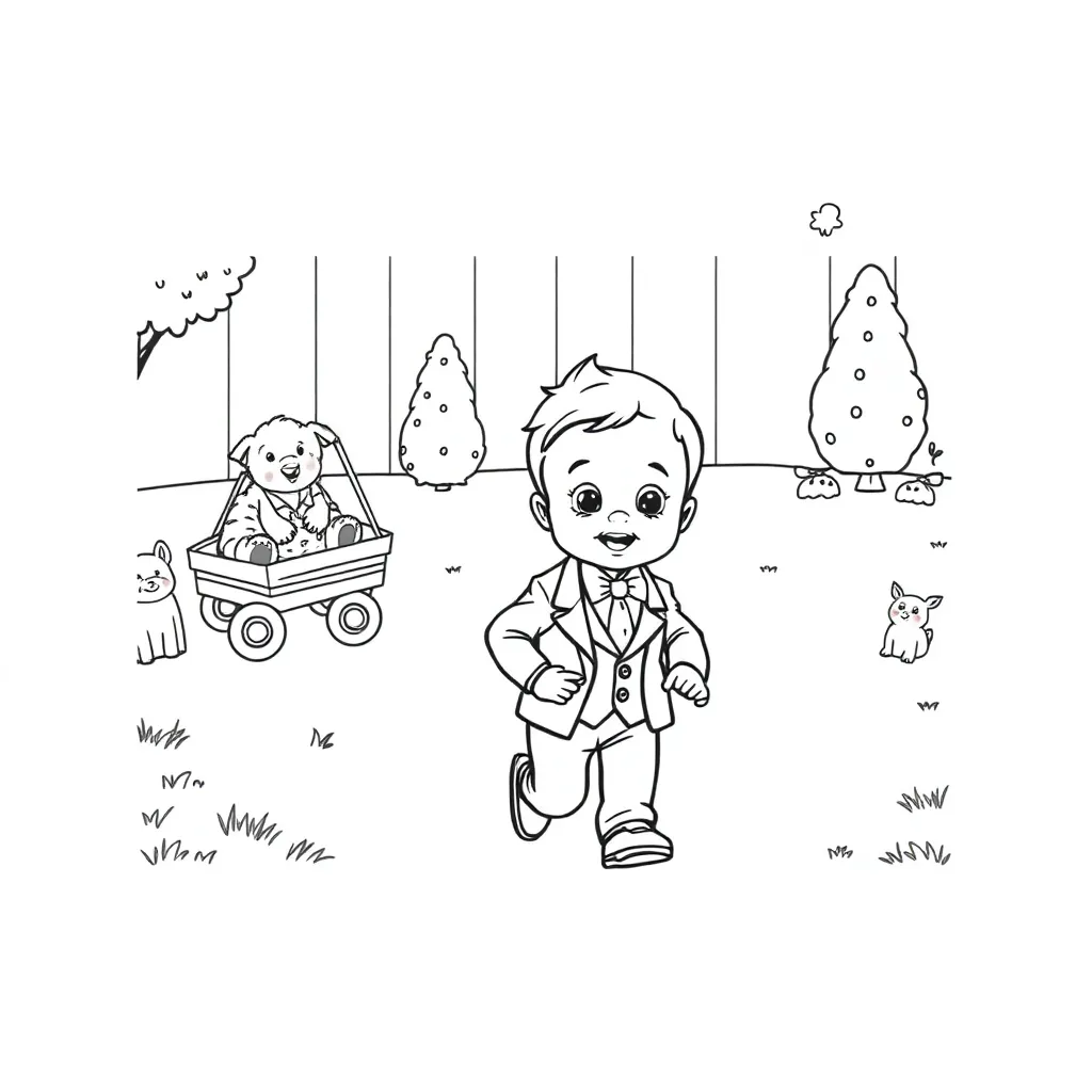 Boss Baby Cartoon Kinderfilm Creatief Tekenen coloring page for children