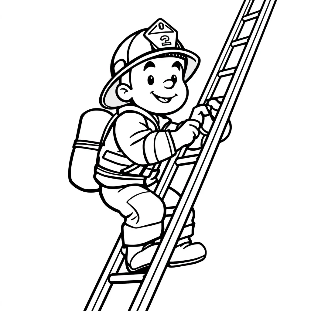 Brandweerman Sam Held Redding Avontuur coloring page for children