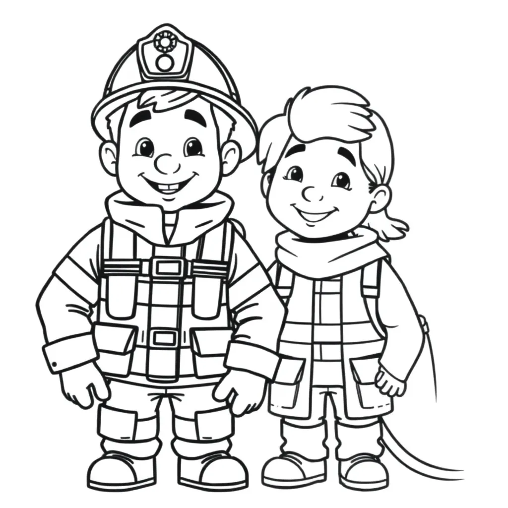 Plantilla de colorear Gratis para el Bombero Sam Plantillas de colorear para niños