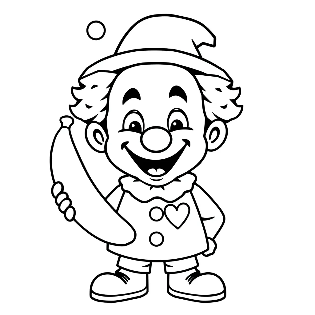 Bumba Clown Circus Vrolijk Kinderen coloring page for children