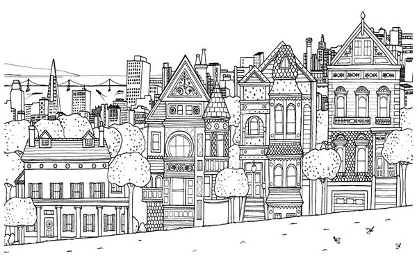 Calle De Las Casas coloring page for children