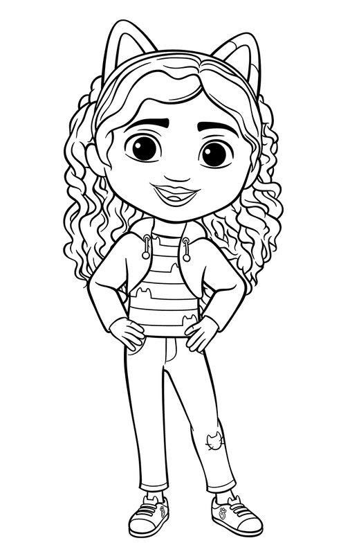 Casa De Munecas De Gabby Gabby coloring page for children