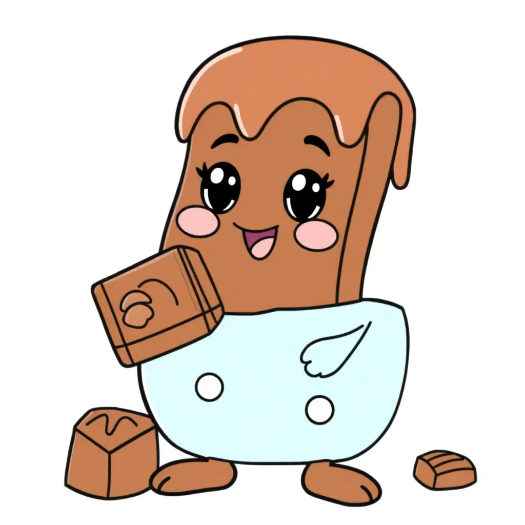 Cheeky Chocolate coloring page for children
