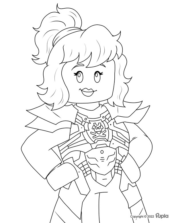 Chica Ninjago coloring page for children