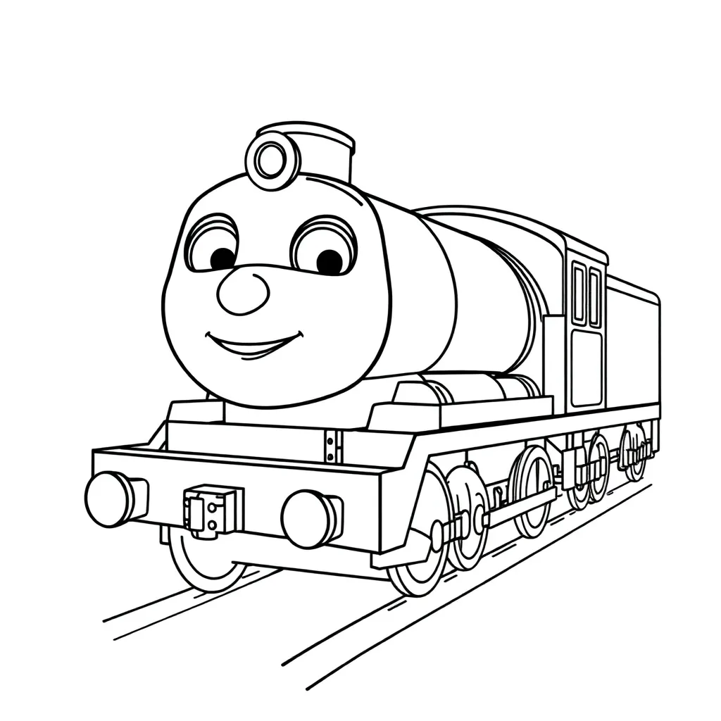 Chuggington Trein Cartoon Kinderen Creatief coloring page for children