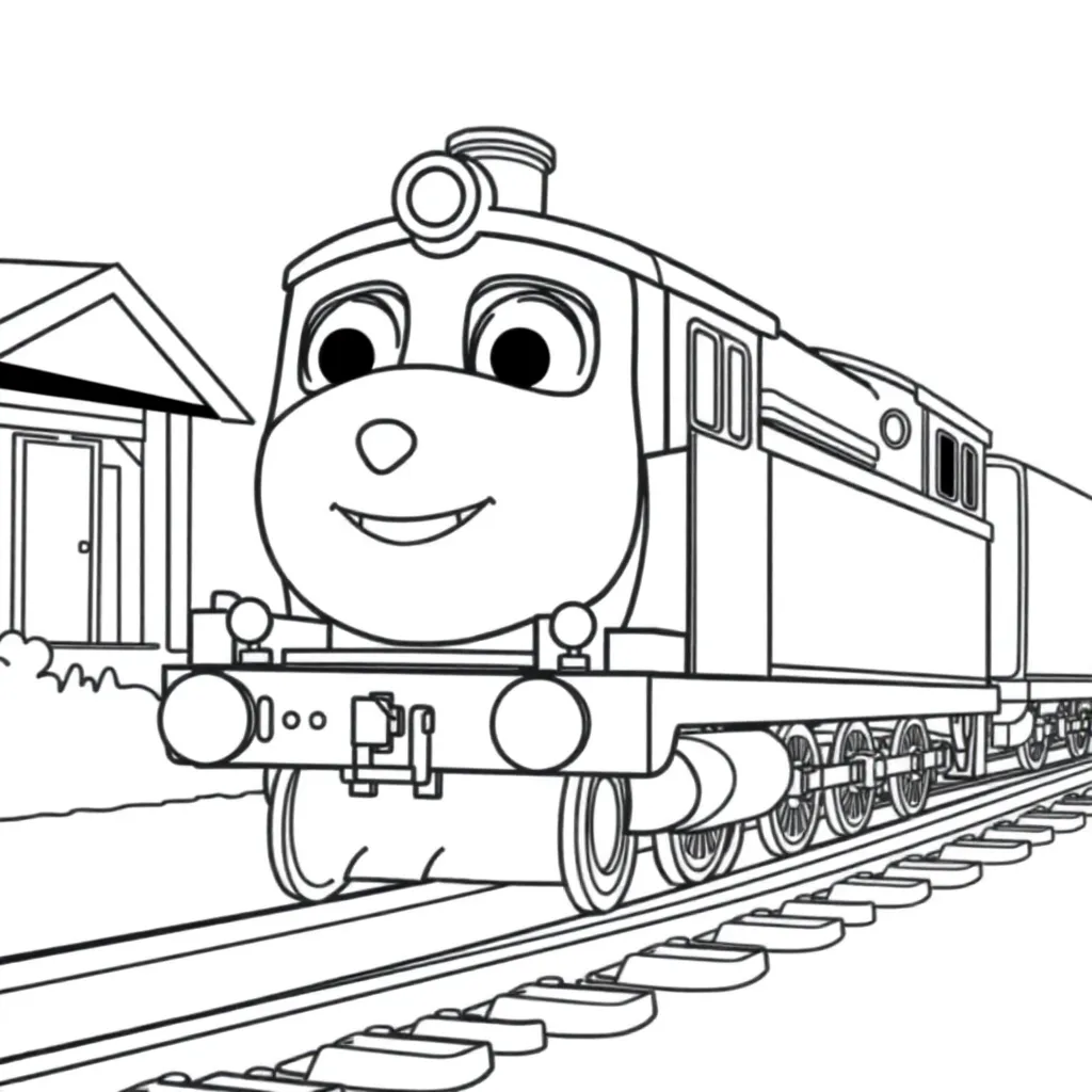 Chuggington Trein Kinderen Creatief Speels coloring page for children
