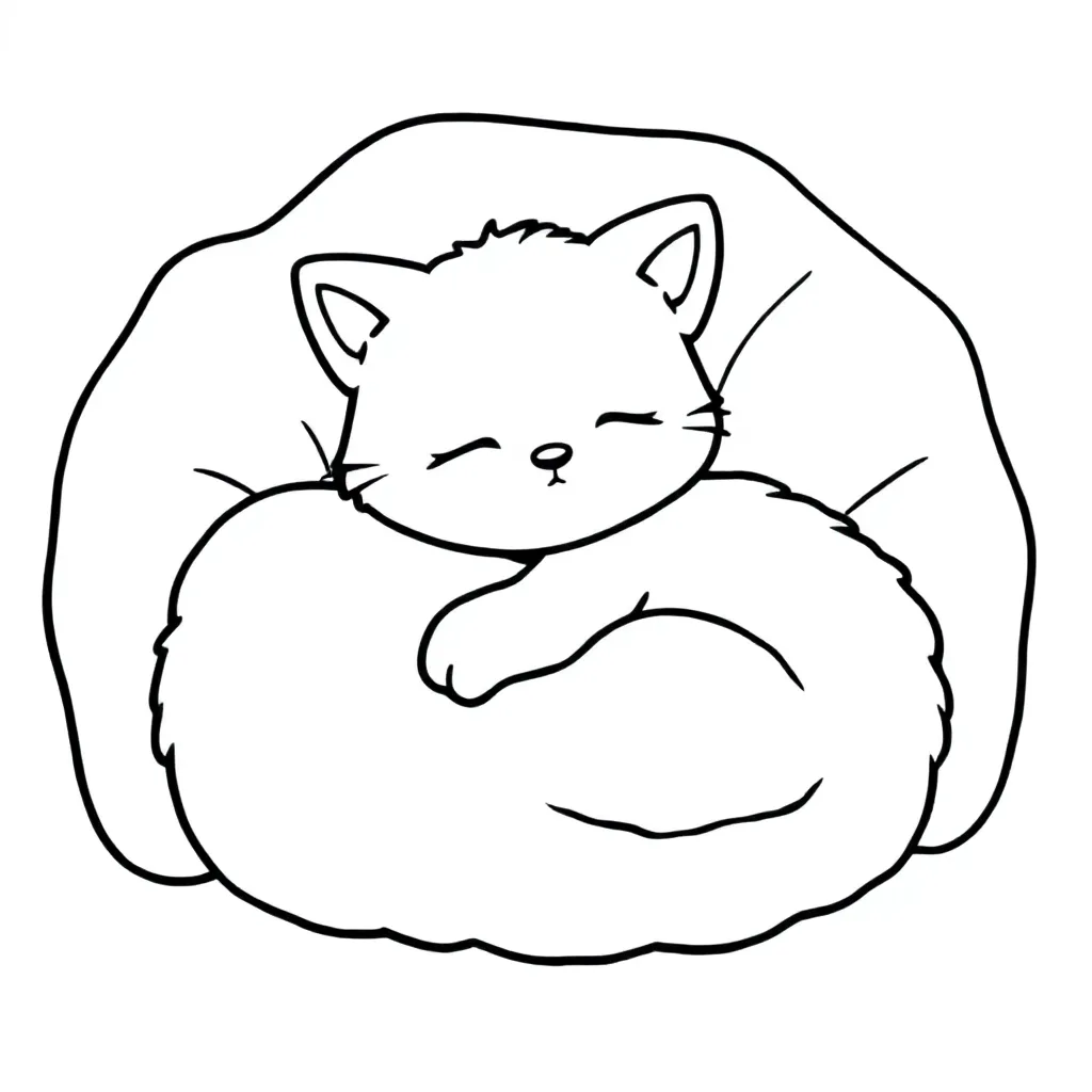 cozy dieren kleurplaat voor kinderen