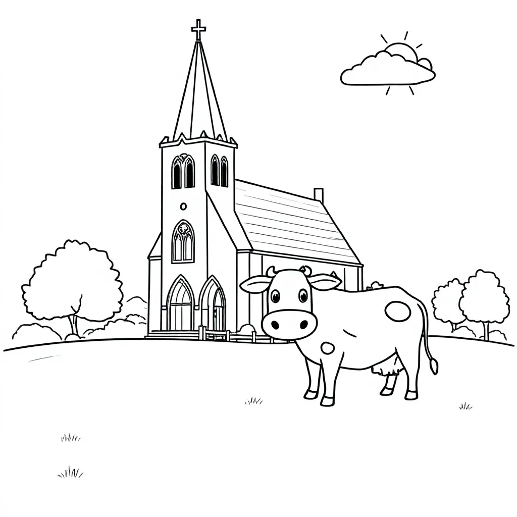 De Gemeente Nieuwerkerken Limburg In Belgie coloring page for children