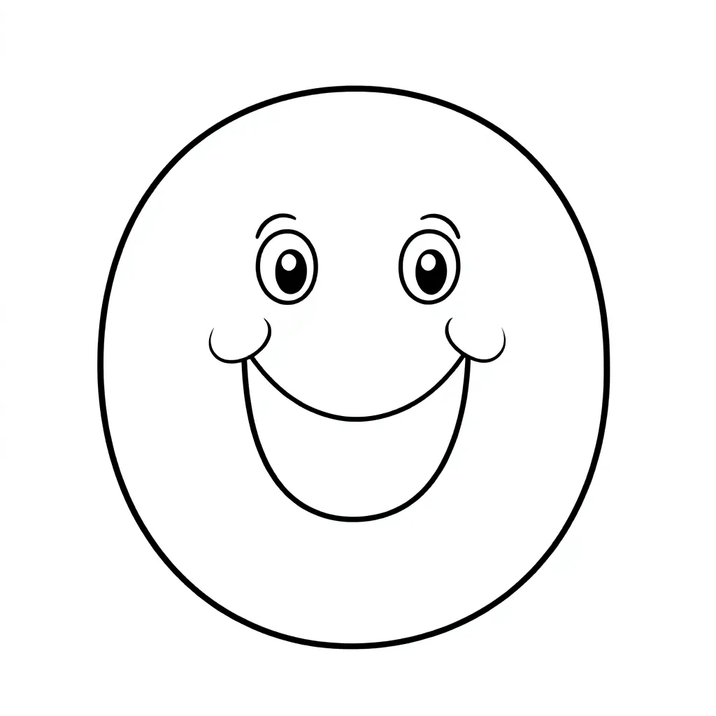 de letter O kleurplaat voor kinderen