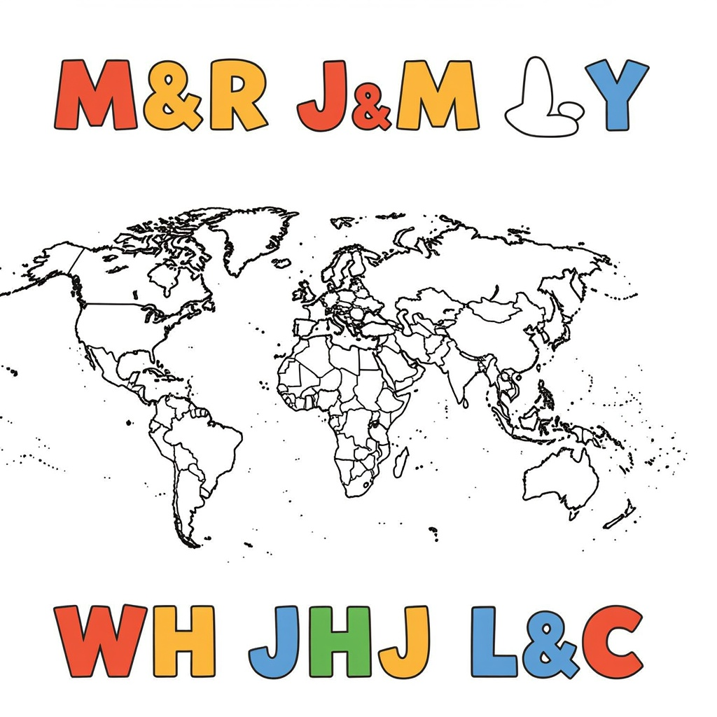 de wereldkaart coloring page for children