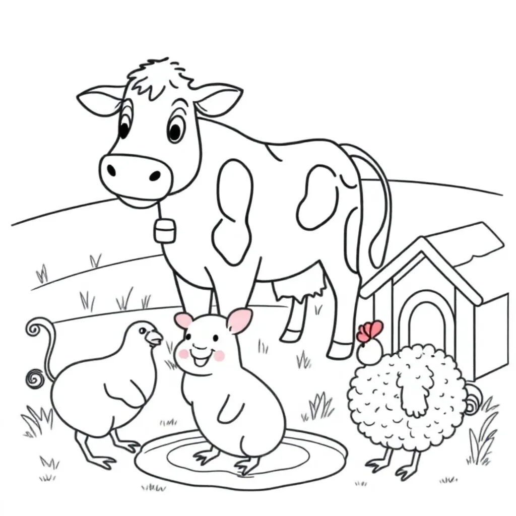 Dieren coloring page for children