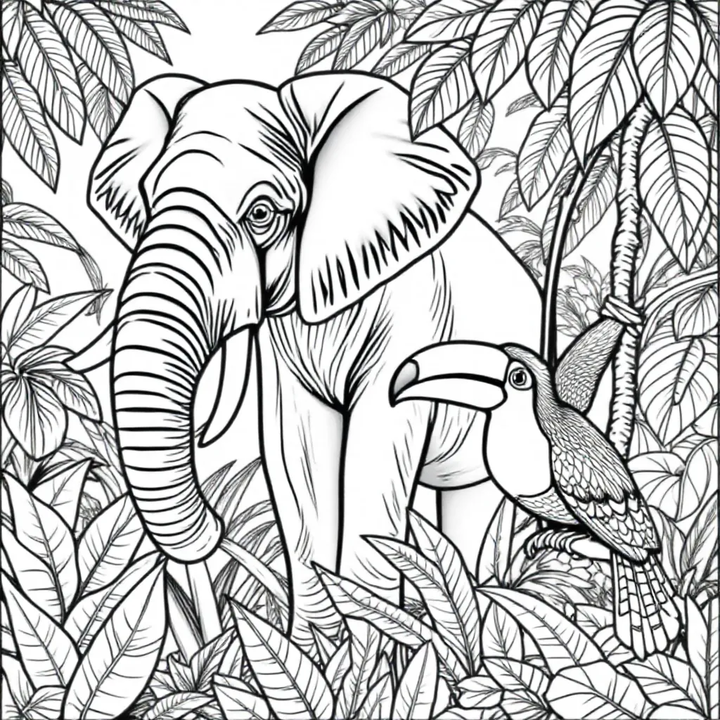 Dieren coloring page for children
