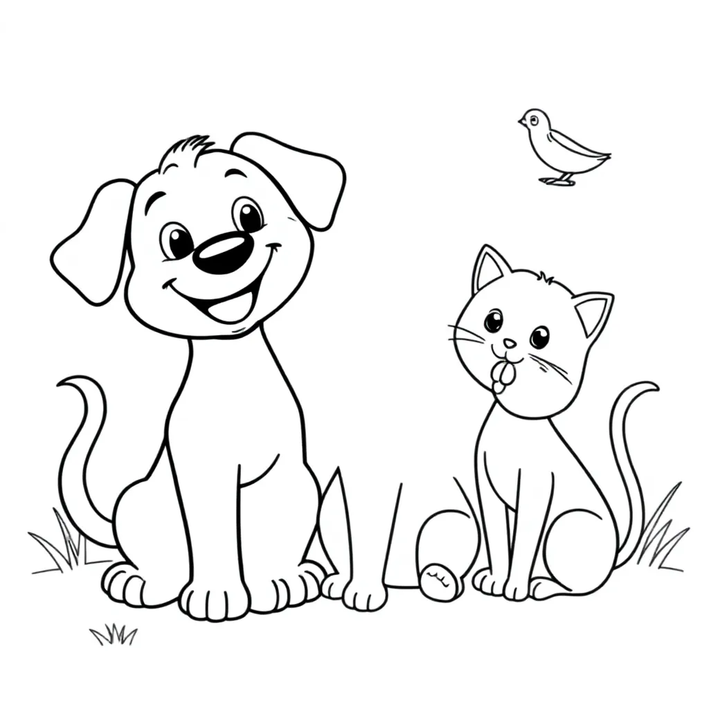 Dieren coloring page for children