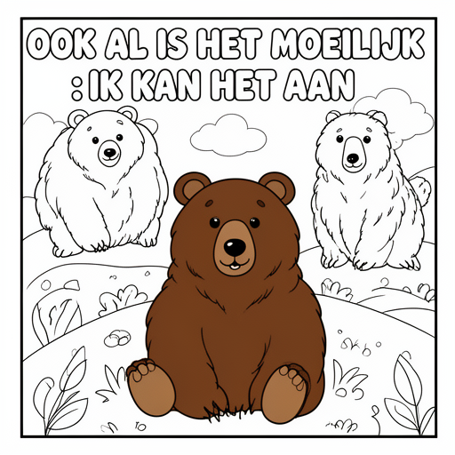 Dieren kleurplaat voor kinderen