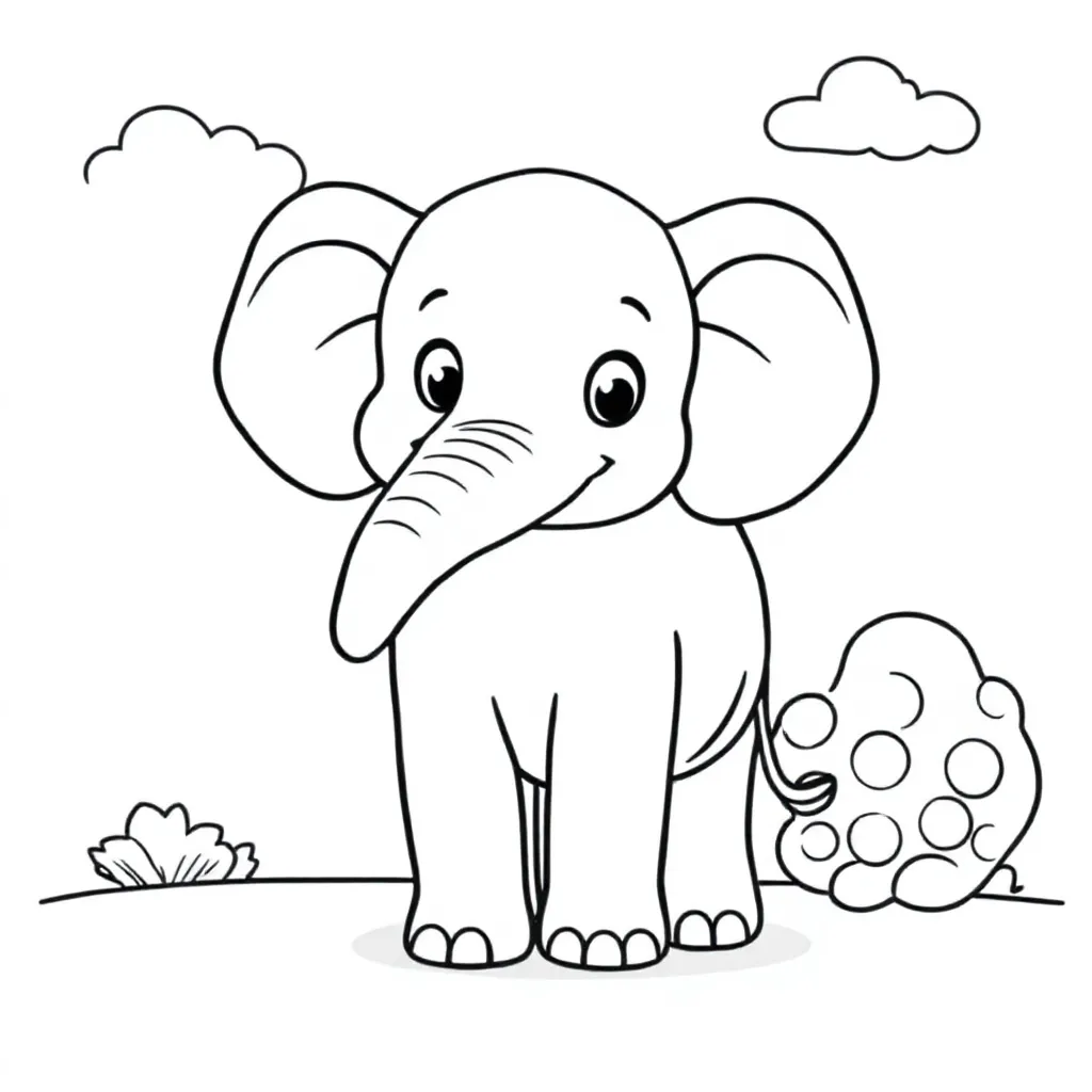 dieren kleurplaat voor kinderen