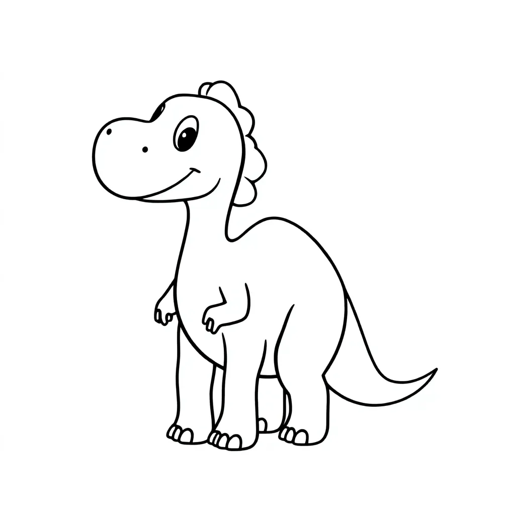dinosaurus coloring page for children