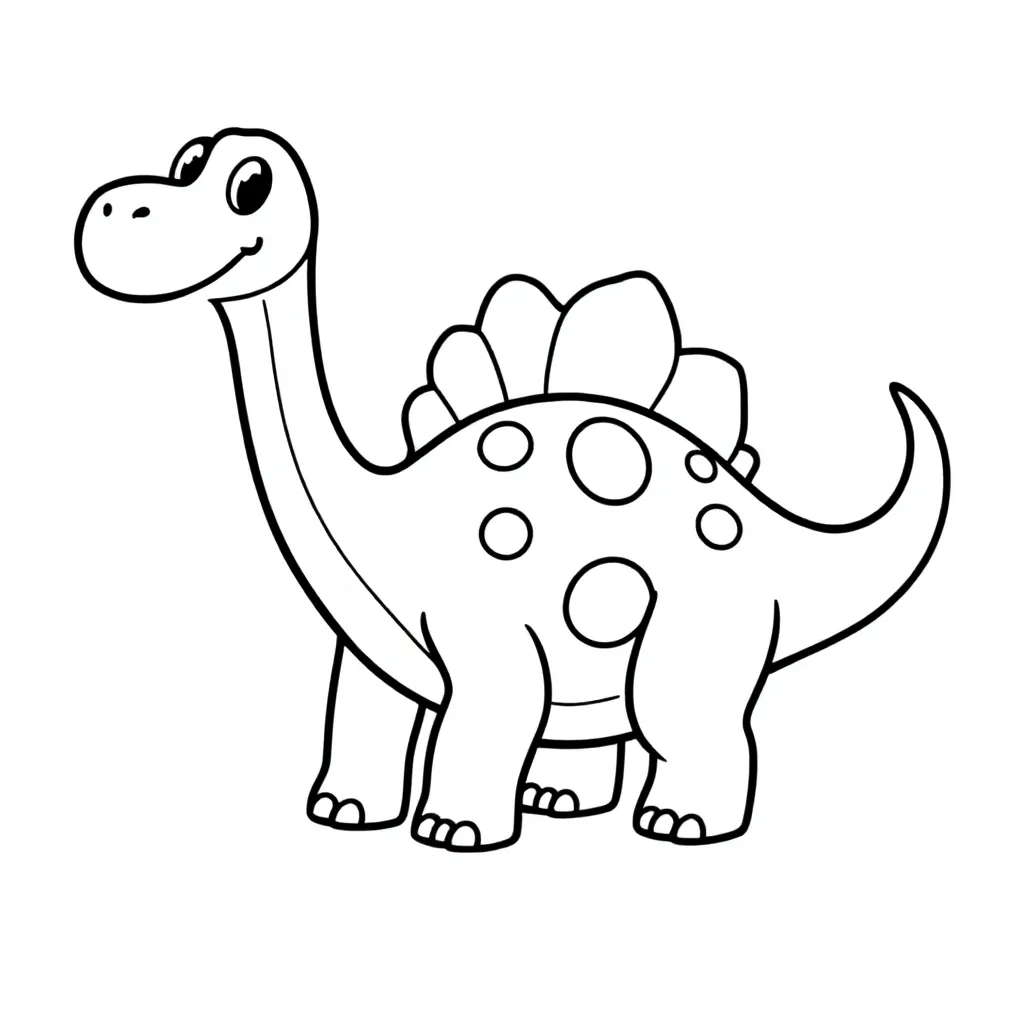 Dinosaurus kleurplaat voor kinderen