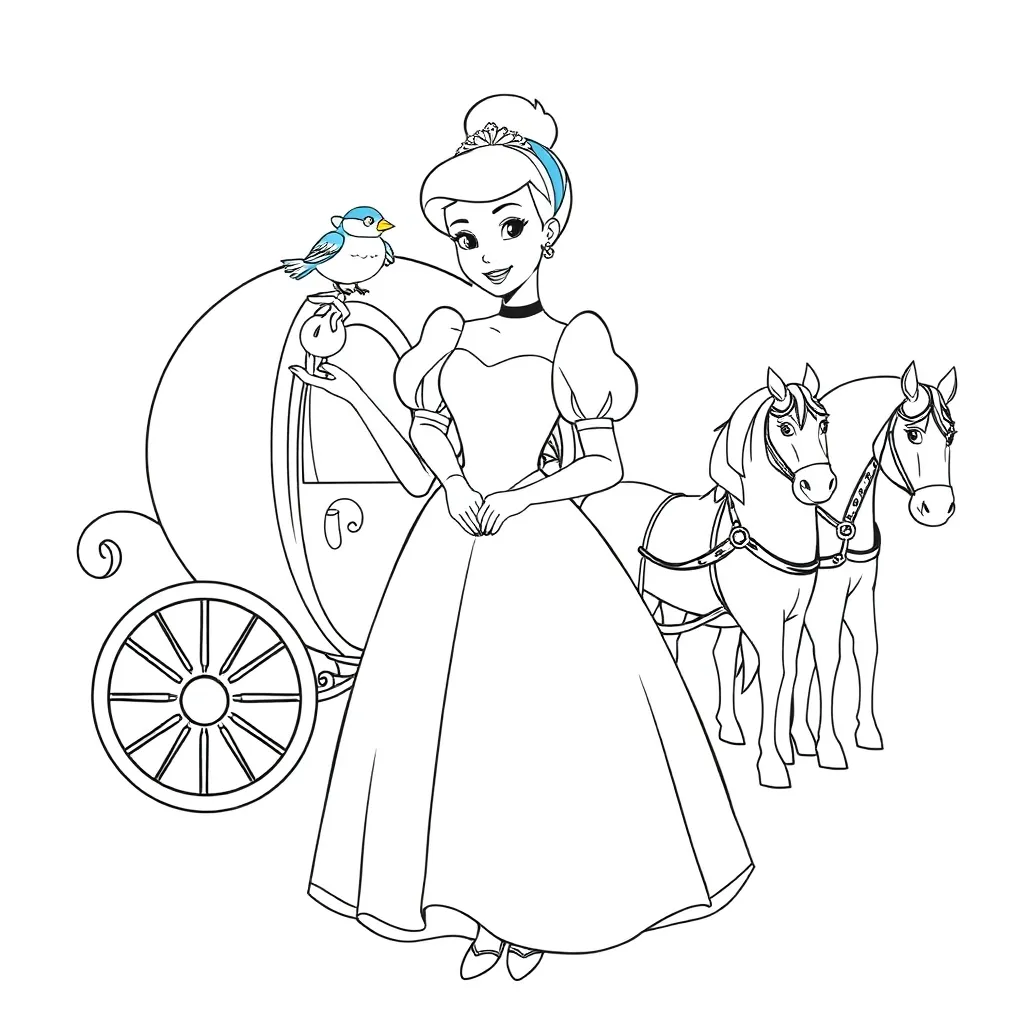 Disney Prinses Sprookjes Creatief Tekenen coloring page for children