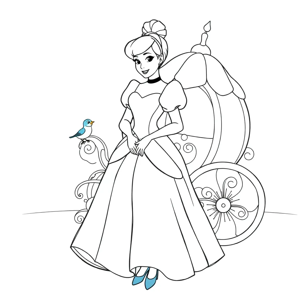 Disney Prinses Sprookjes Creatief Tekenen coloring page for children