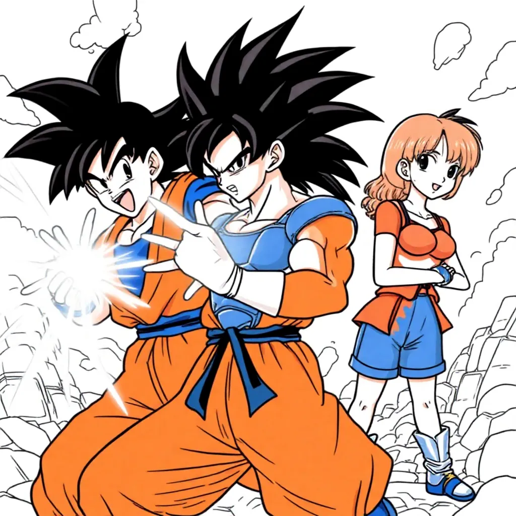 dragon ball z kleurplaat voor kinderen
