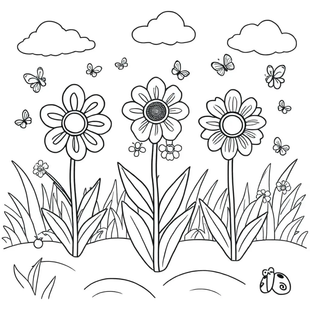 Drieban Flora In Venhuizen coloring page for children