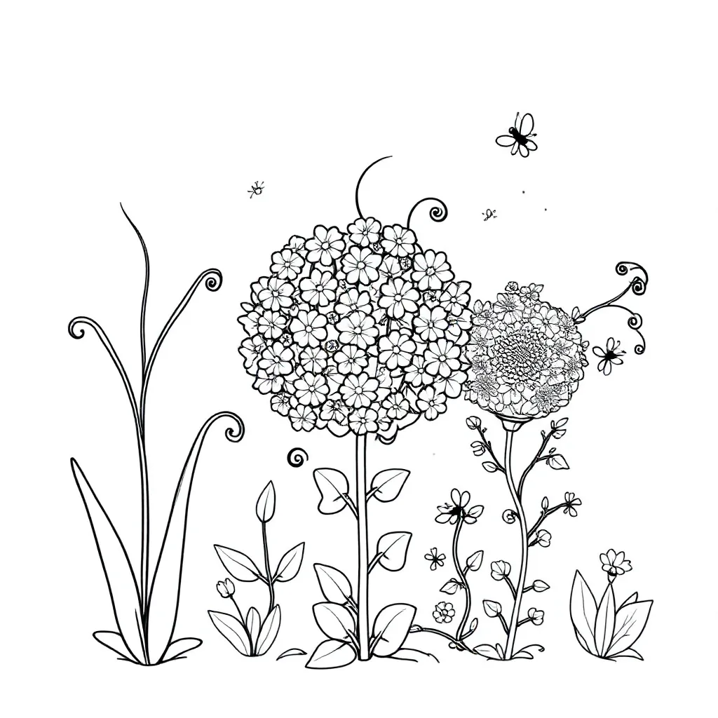 Drieban Flora coloring page for children