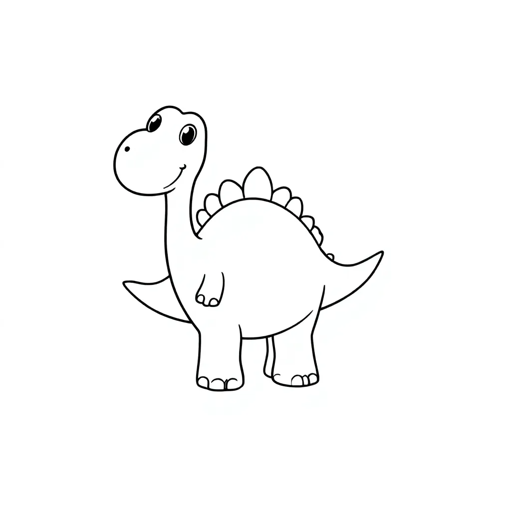 Een Dinosaurus coloring page for children