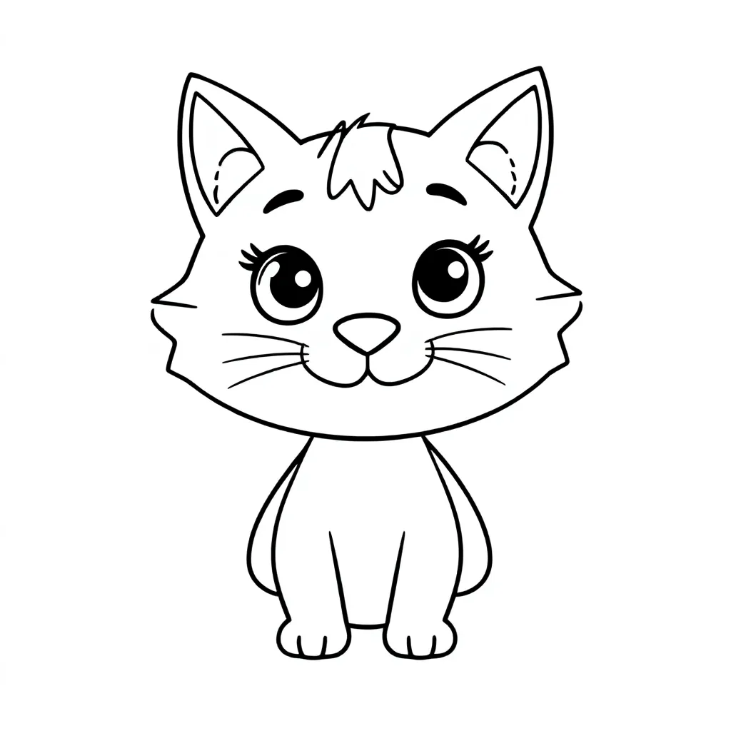 ein Katzenkopf mit einem Menschenkörper