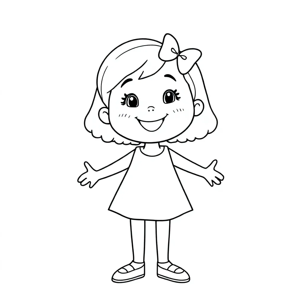 een kleurplaat over de naam ella coloring page for children