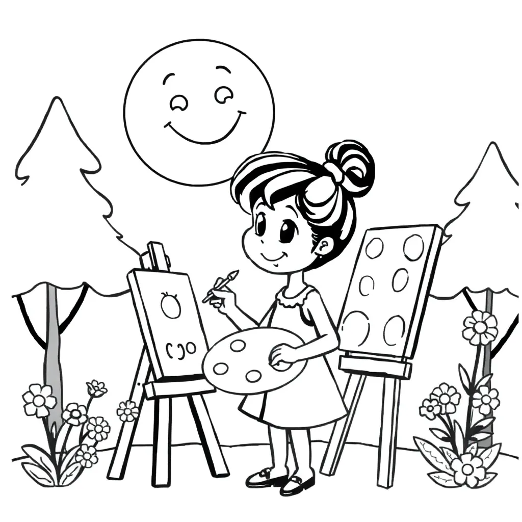 Feuille de coloriage pour enfants