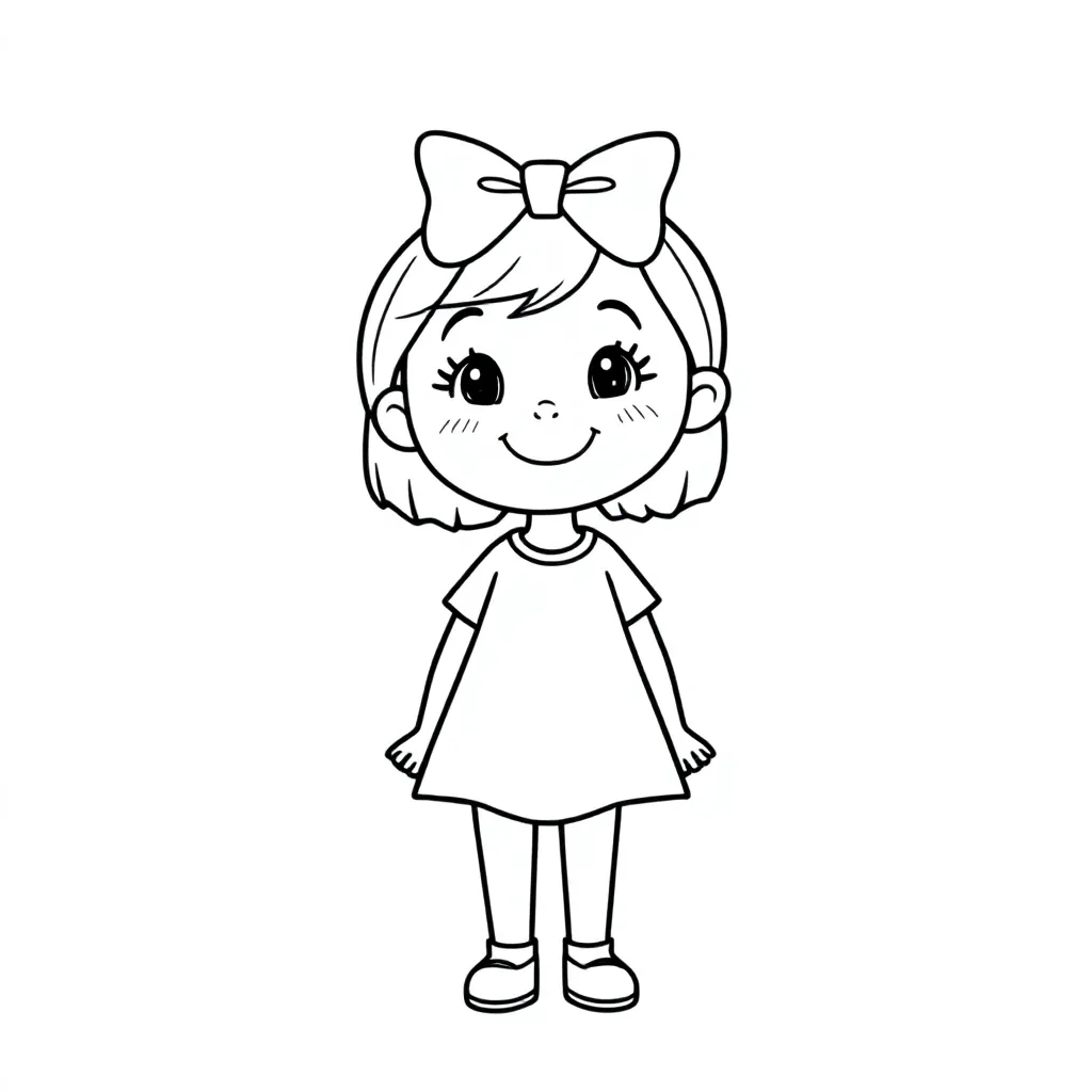 Emily coloring page for children
