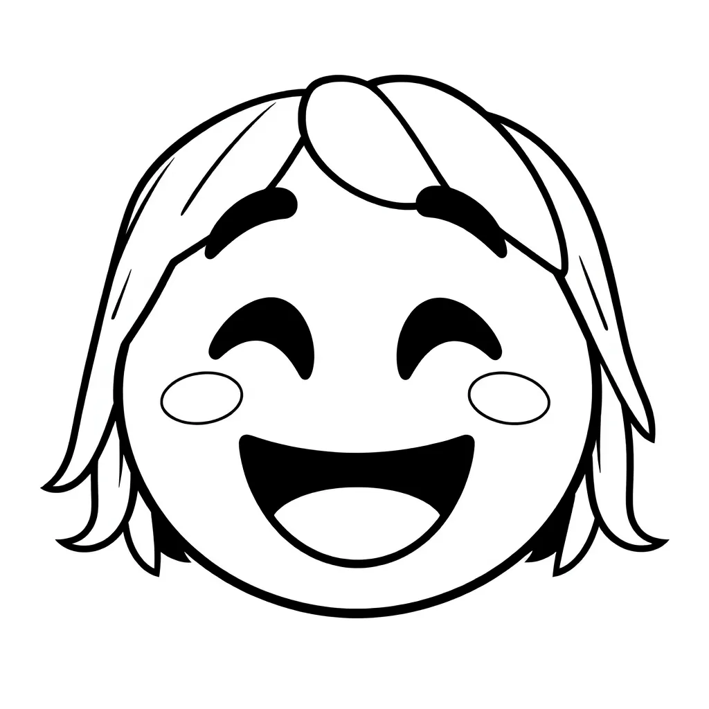 Emoji Emoties Creatief Tekenen Plezier coloring page for children