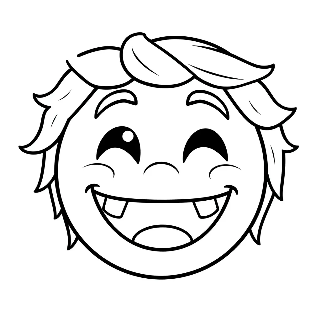 Emoji Emoties Creatief Tekenen Vrolijk coloring page for children