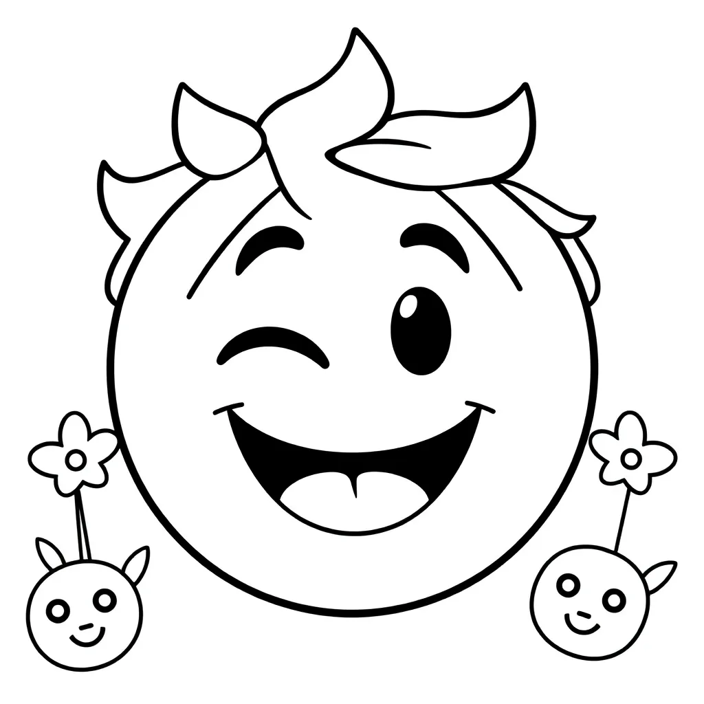 Emoji Emoties Grappig Tekenen Creatief coloring page for children