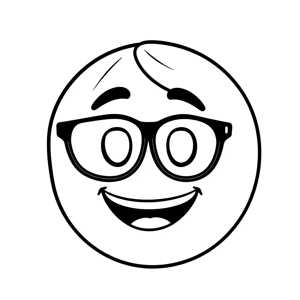 Emoji Gezichten Expressief Creatief Vrolijk coloring page for children