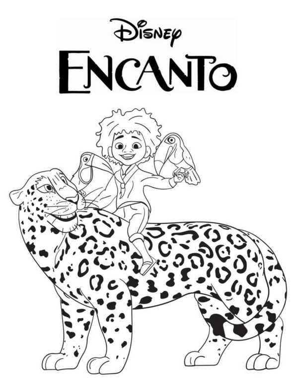 Encanto Antonio Madrigal coloring page for children